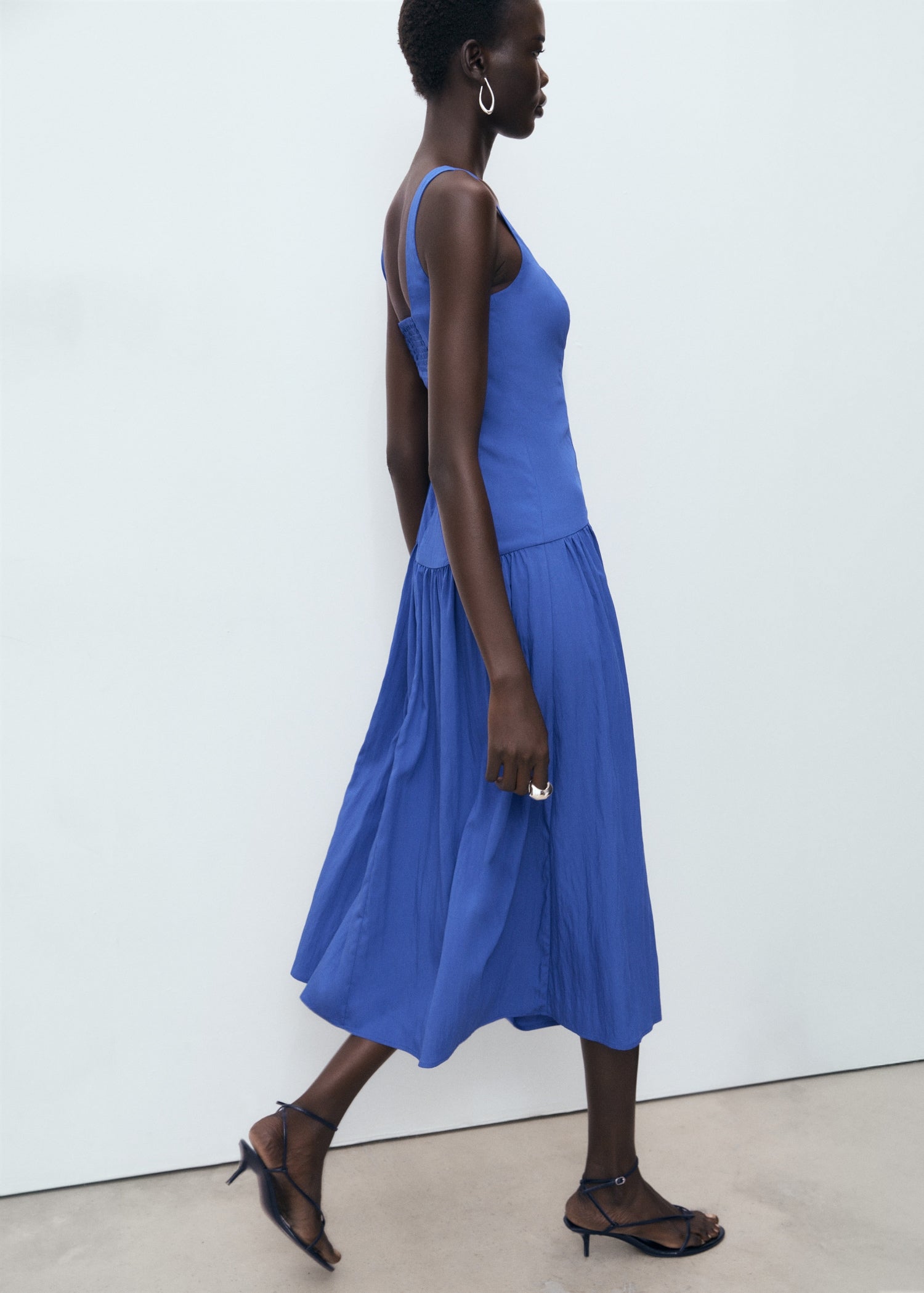 Mango dress pola in Blue - D2