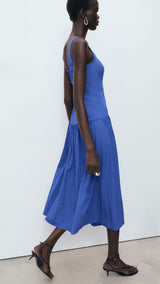 Mango dress pola in Blue - D2