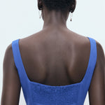 Mango dress pola in Blue - D6