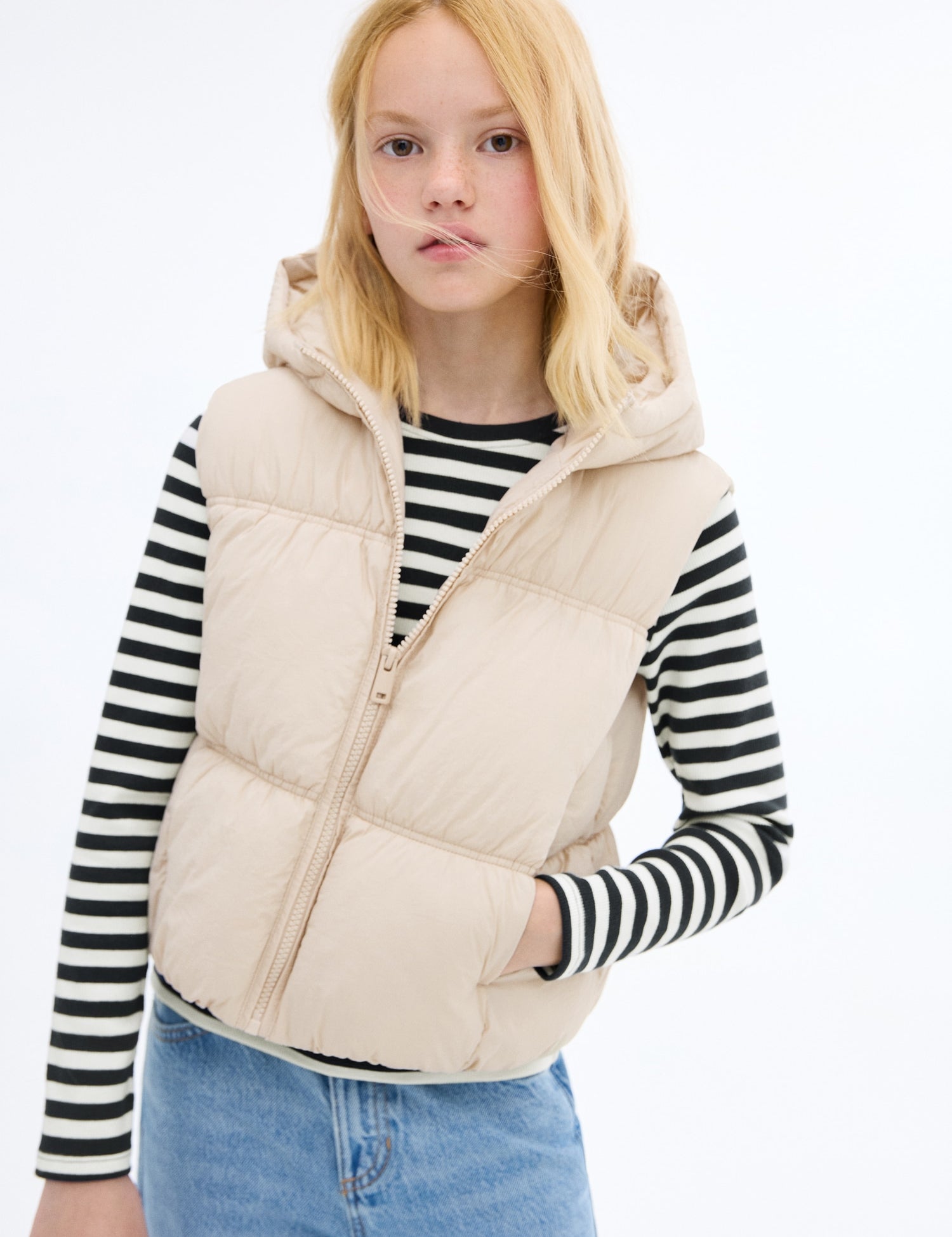 Mango outer vest luisa in Raw