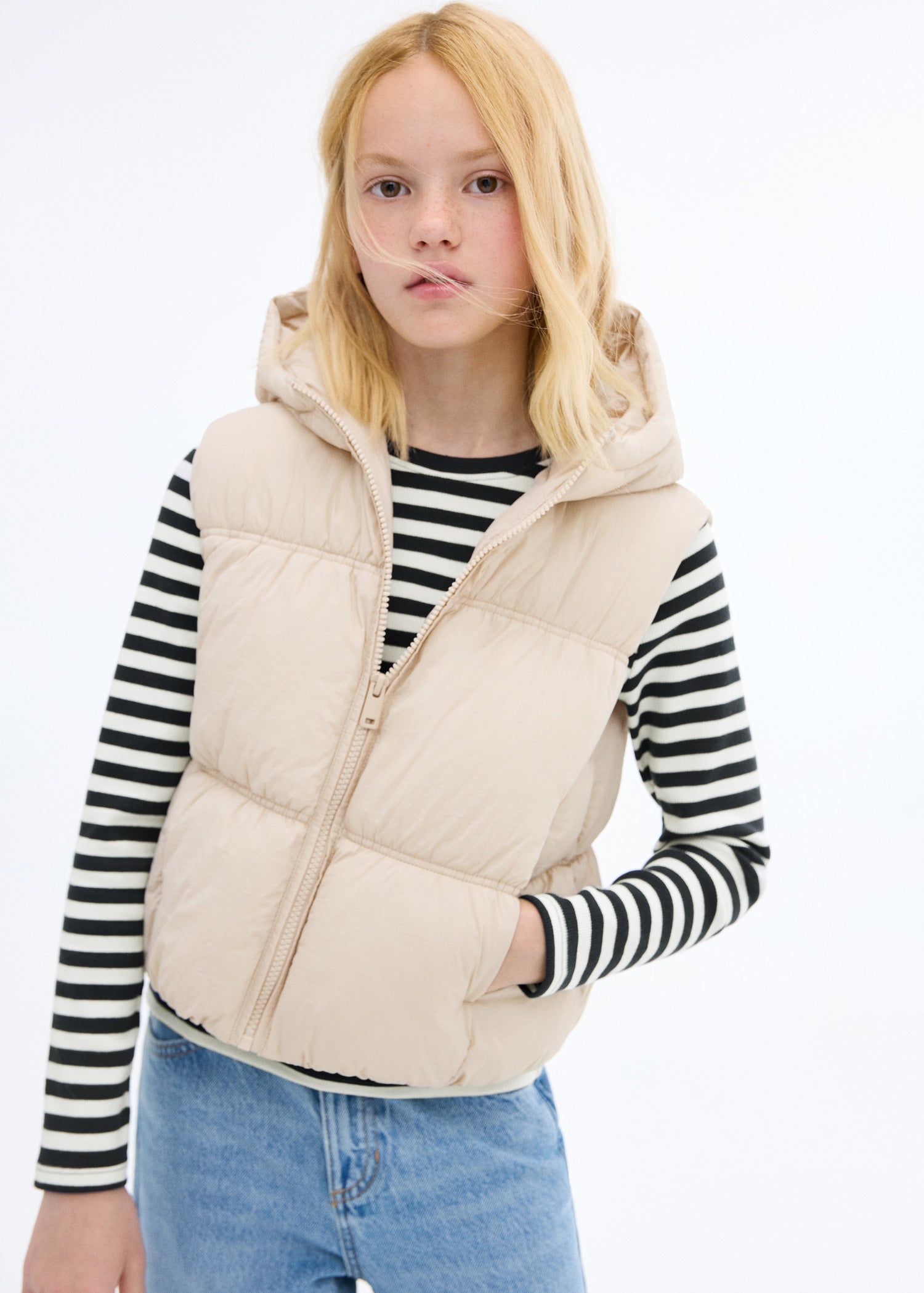 Mango outer vest luisa in Raw