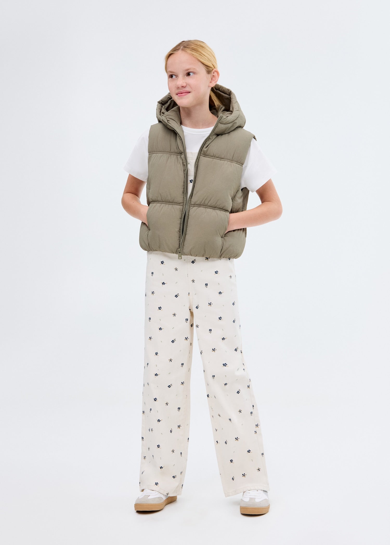 Mango outer vest luisa in Khaki - 99999999_01