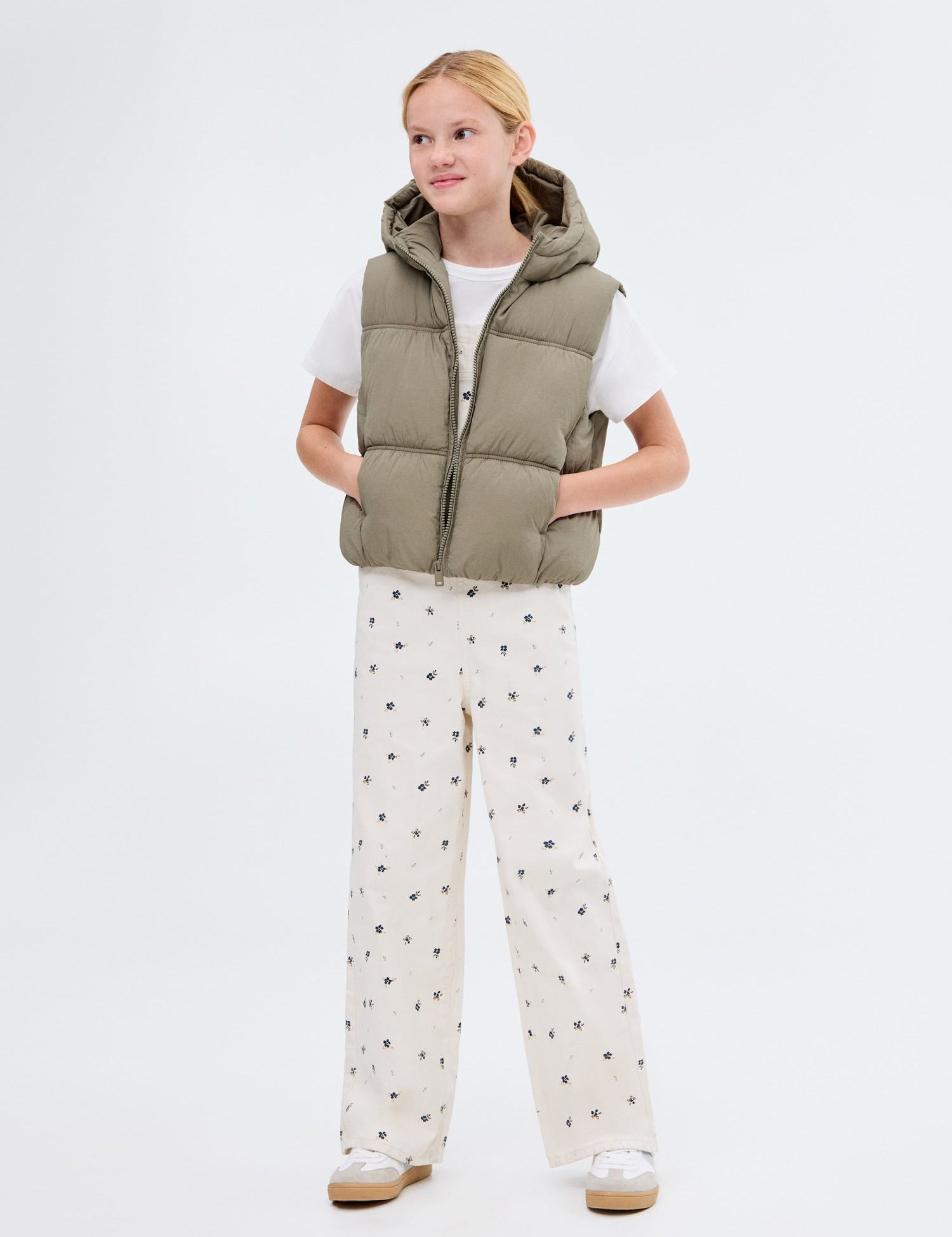Mango outer vest luisa in Khaki - 99999999_01
