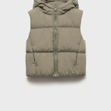 Mango outer vest luisa in Khaki - B