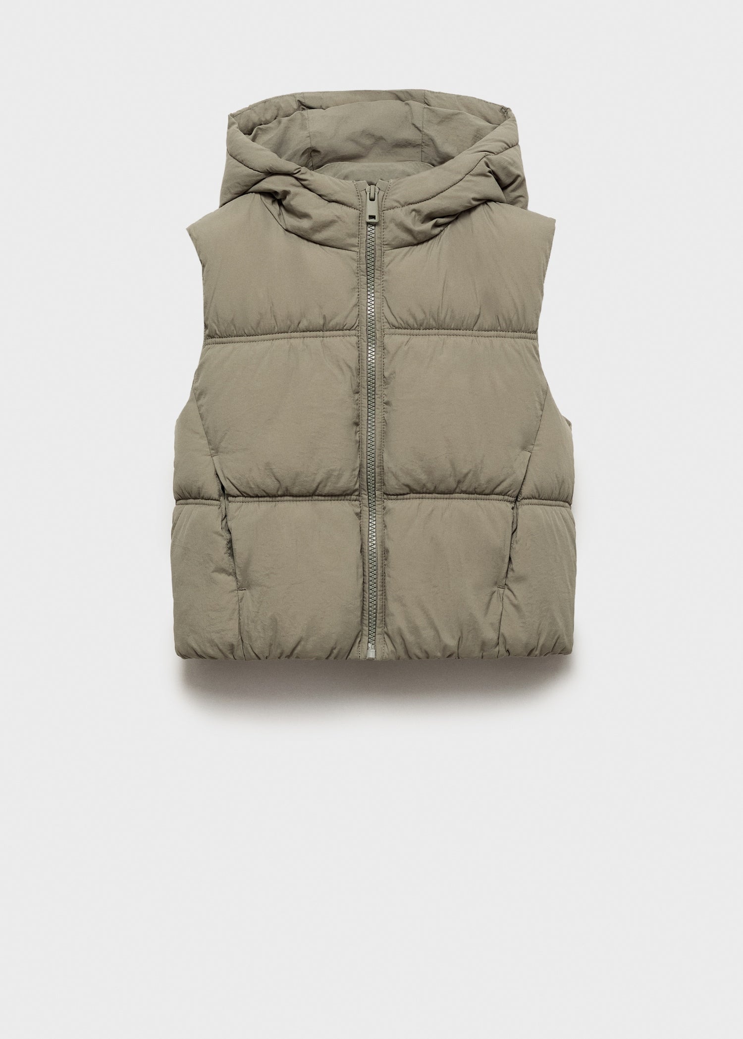 Mango outer vest luisa in Khaki - B