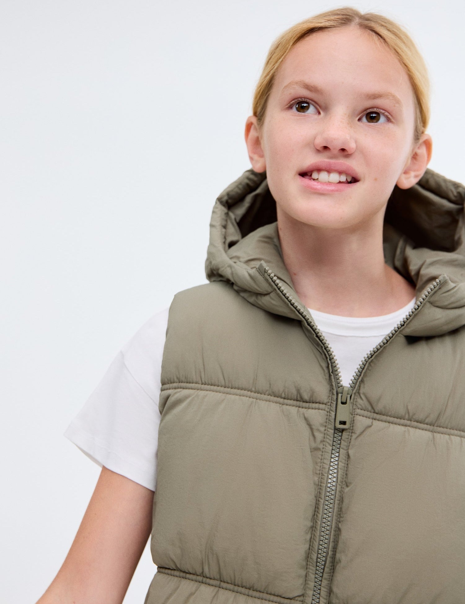 Mango outer vest luisa in Khaki - D1