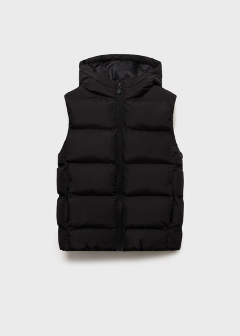 Mango outer vest manel in black