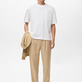 Mango t-shirt single in Off White - 99999999_01