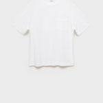 Mango t-shirt single in Off White - B