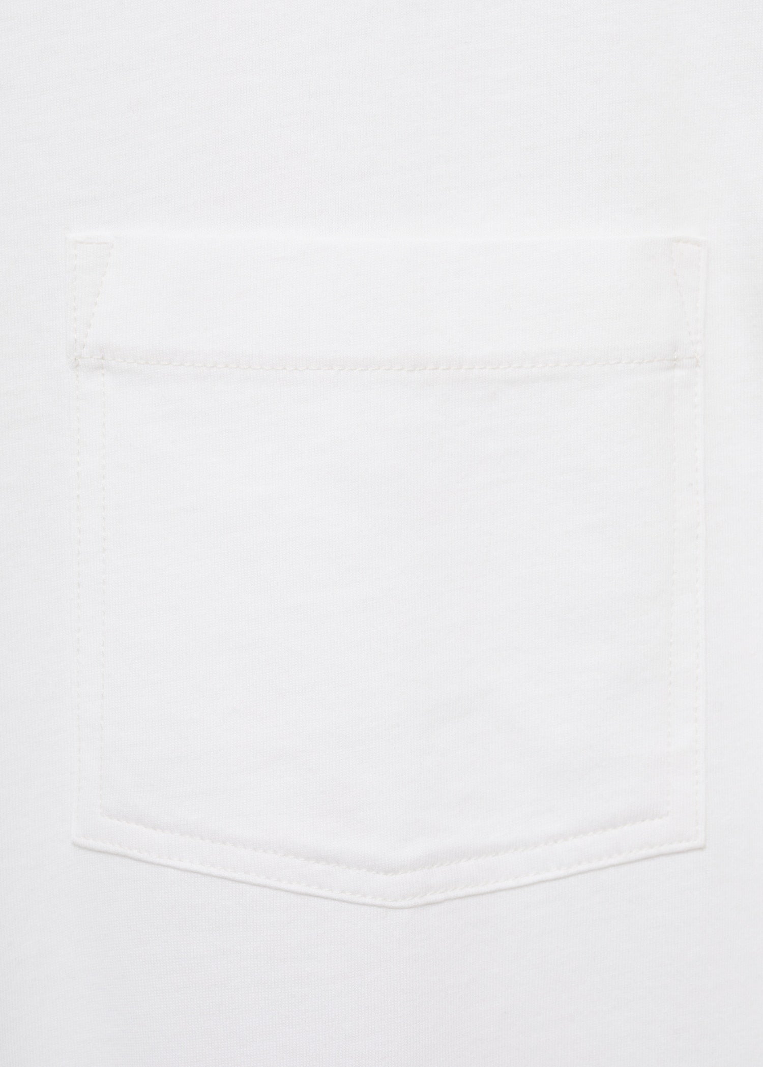 Mango t-shirt single in Off White - D8