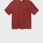 Mango t-shirt single in Cherry - B