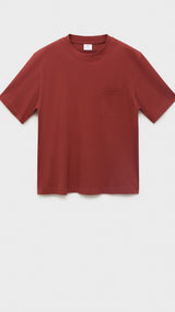 Mango t-shirt single in Cherry - B