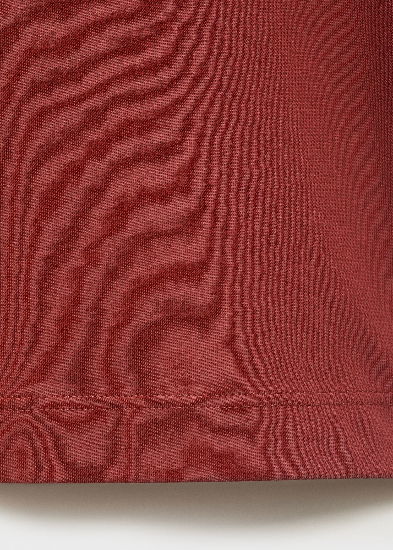 Mango t-shirt single in Cherry - D0