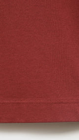 Mango t-shirt single in Cherry - D0