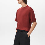 Mango t-shirt single in Cherry - D2