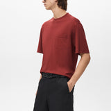 Mango t-shirt single in Cherry - D2