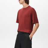 Mango t-shirt single in Cherry - D2