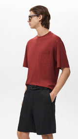 Mango t-shirt single in Cherry - D2