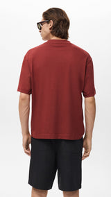 Mango t-shirt single in Cherry - R