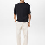 Mango t-shirt single in Black - 99999999_01