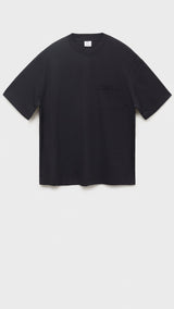 Mango t-shirt single in Black - B