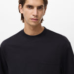 Mango t-shirt single in Black - D1