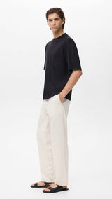 Mango t-shirt single in Black - D2