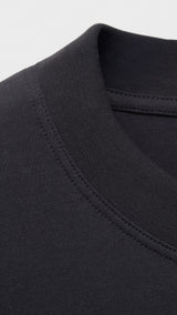 Mango t-shirt single in Black - D8