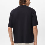 Mango t-shirt single in Black - R