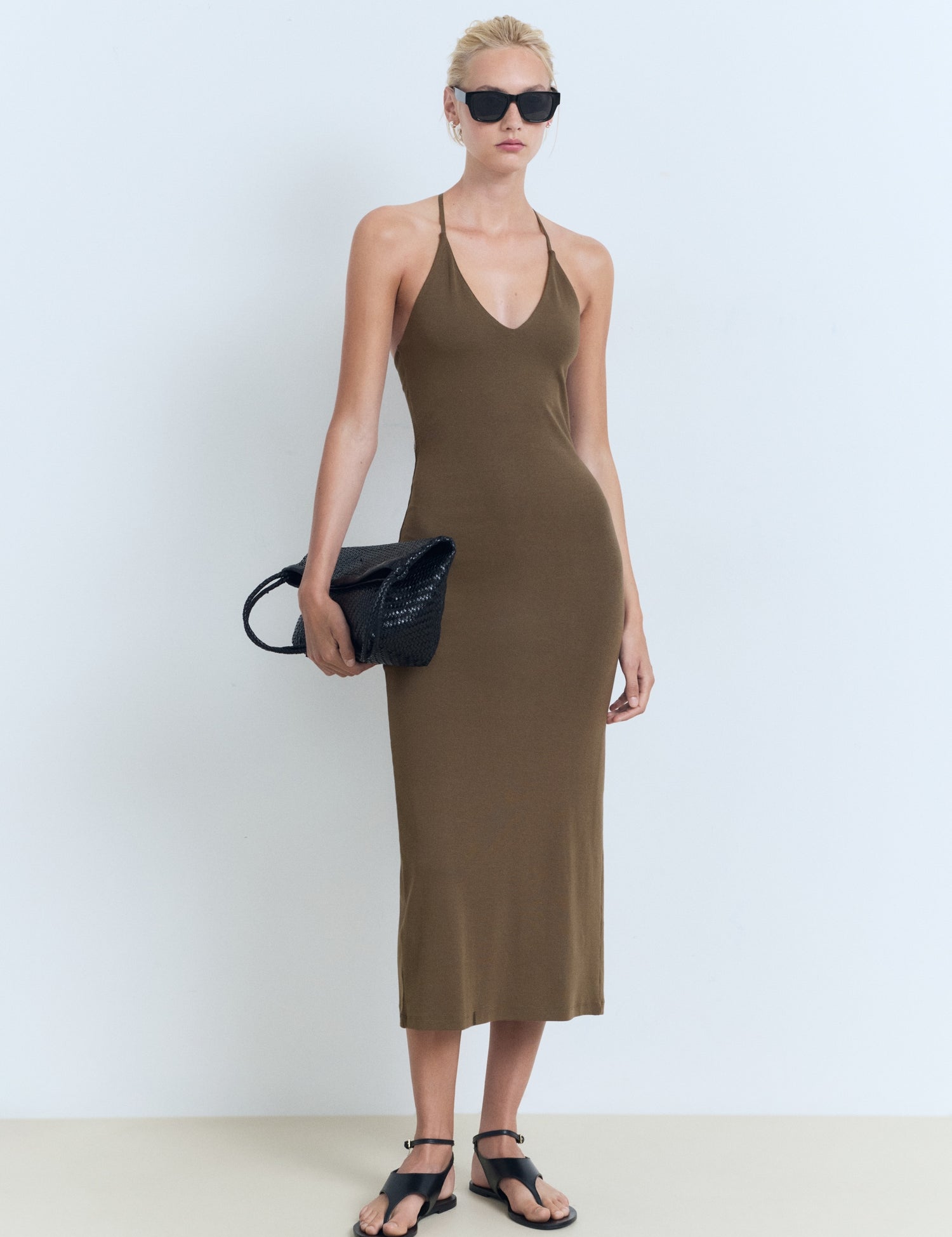 Mango dress bali in Khaki - 99999999_01
