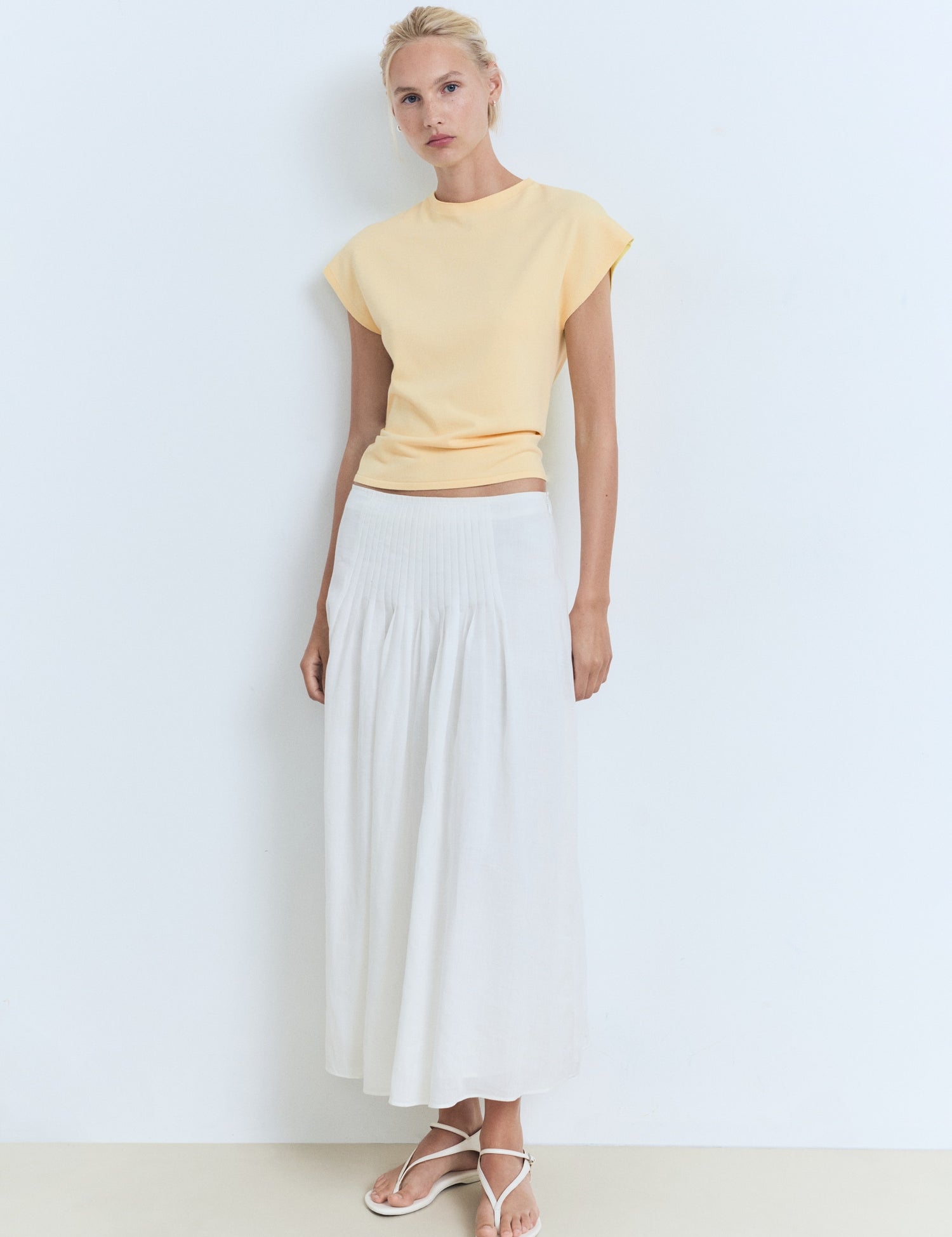 Mango sweater camin in Pastel Yellow - 99999999_01