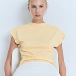 Mango sweater camin in Pastel Yellow