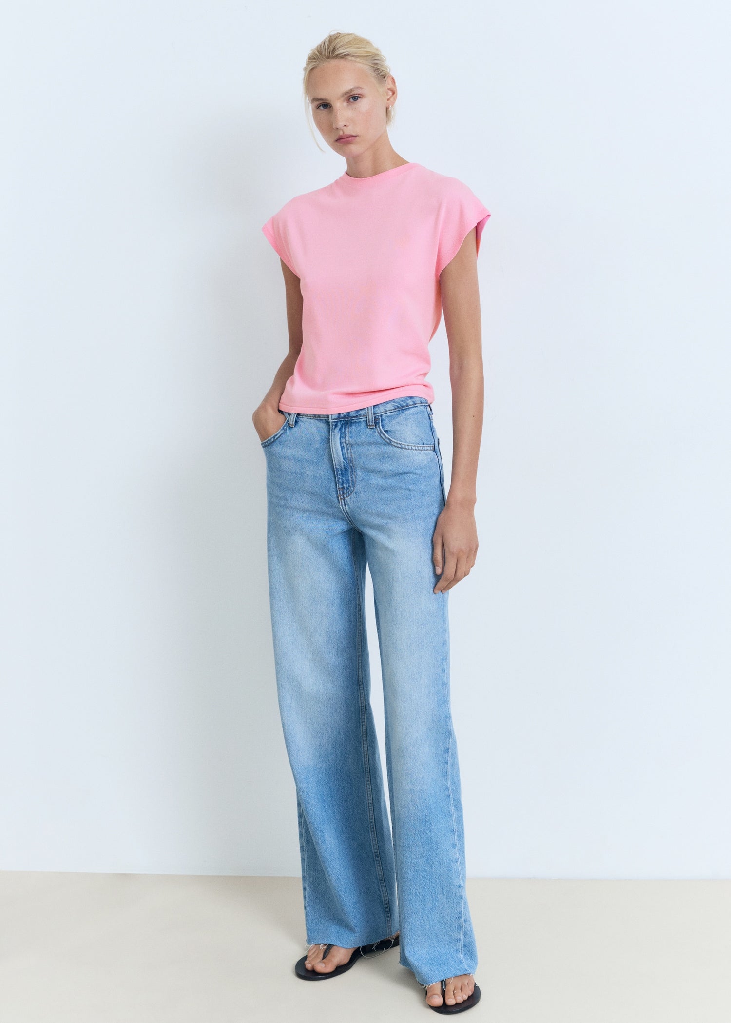 Mango sweater camin in Pastel Pink - 99999999_01