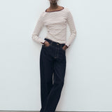 Mango t-shirt porta in Burgundy - 99999999_01