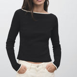 Mango t-shirt porta in Black