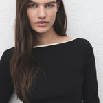 Mango t-shirt porta in Black - D1