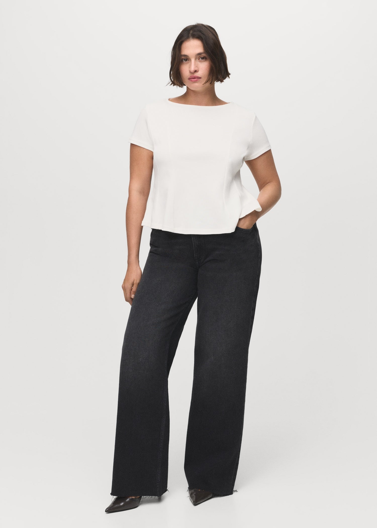 Mango t-shirt sandri in White - D3