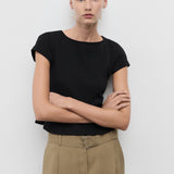 Mango t-shirt sandri in Black