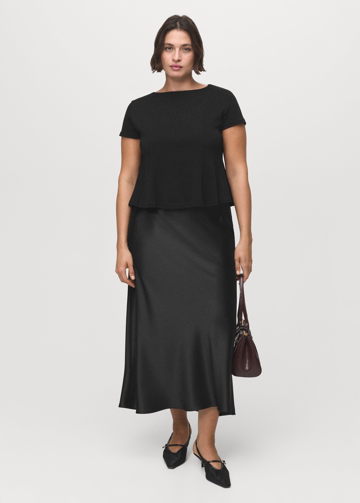 Mango t-shirt sandri in Black - D3