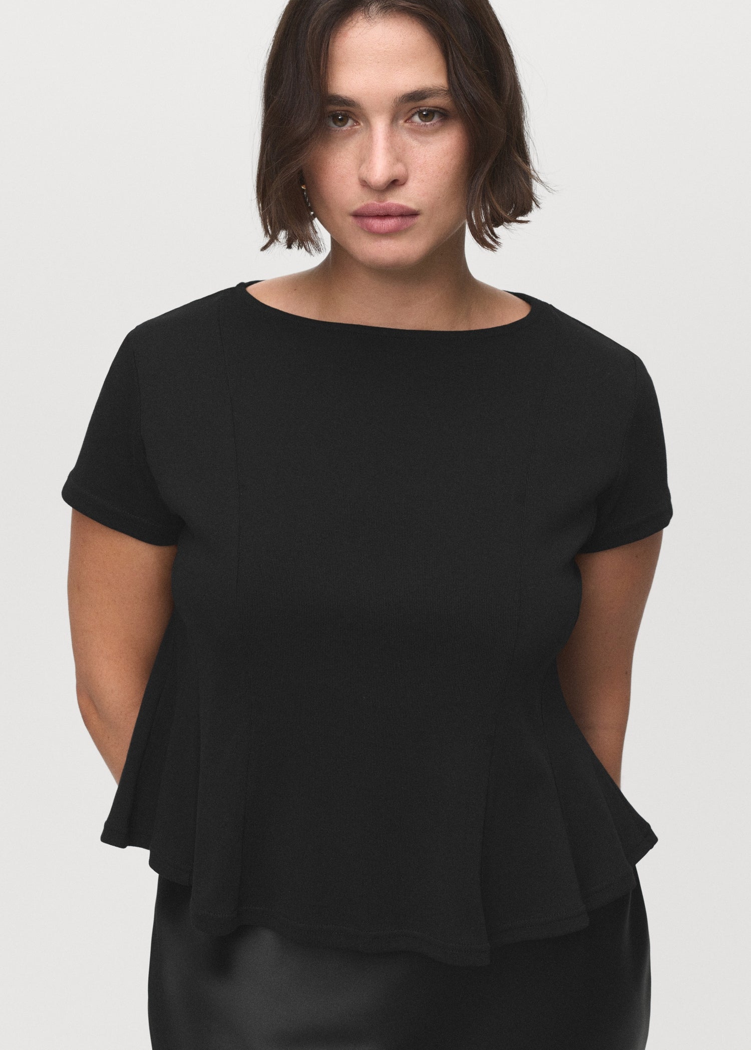 Mango t-shirt sandri in Black - D5