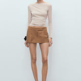 Mango t-shirt lilobar in Sand - 99999999_01