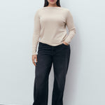 Mango t-shirt lilobar in Sand - D3