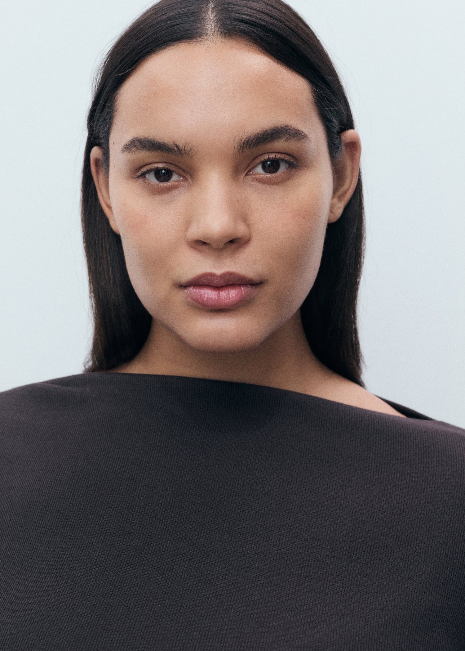 Mango t-shirt lilobar in Chocolate - D5