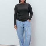 Mango t-shirt lilobar in Anthracite - D3