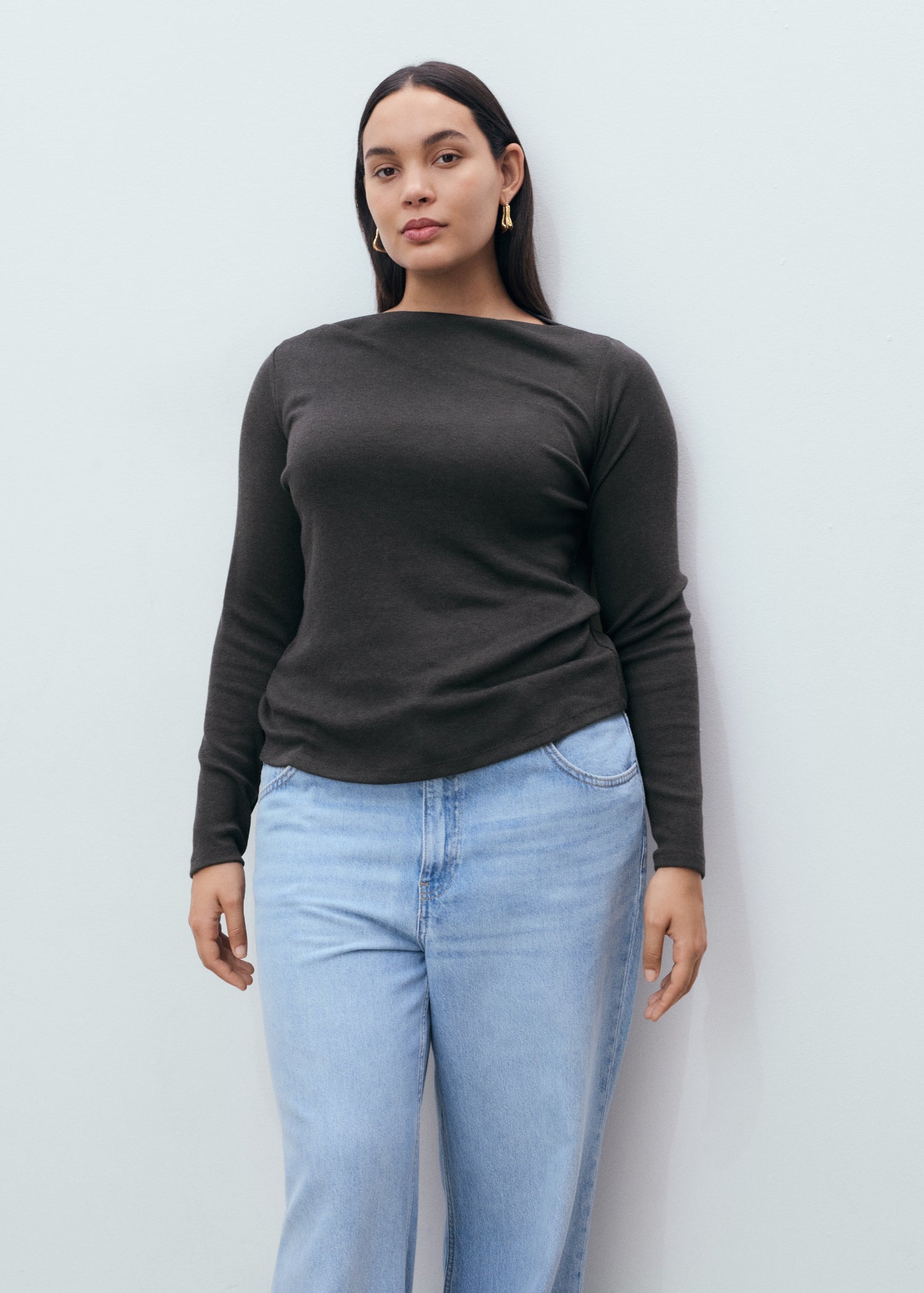 Mango t-shirt lilobar in Anthracite - D5