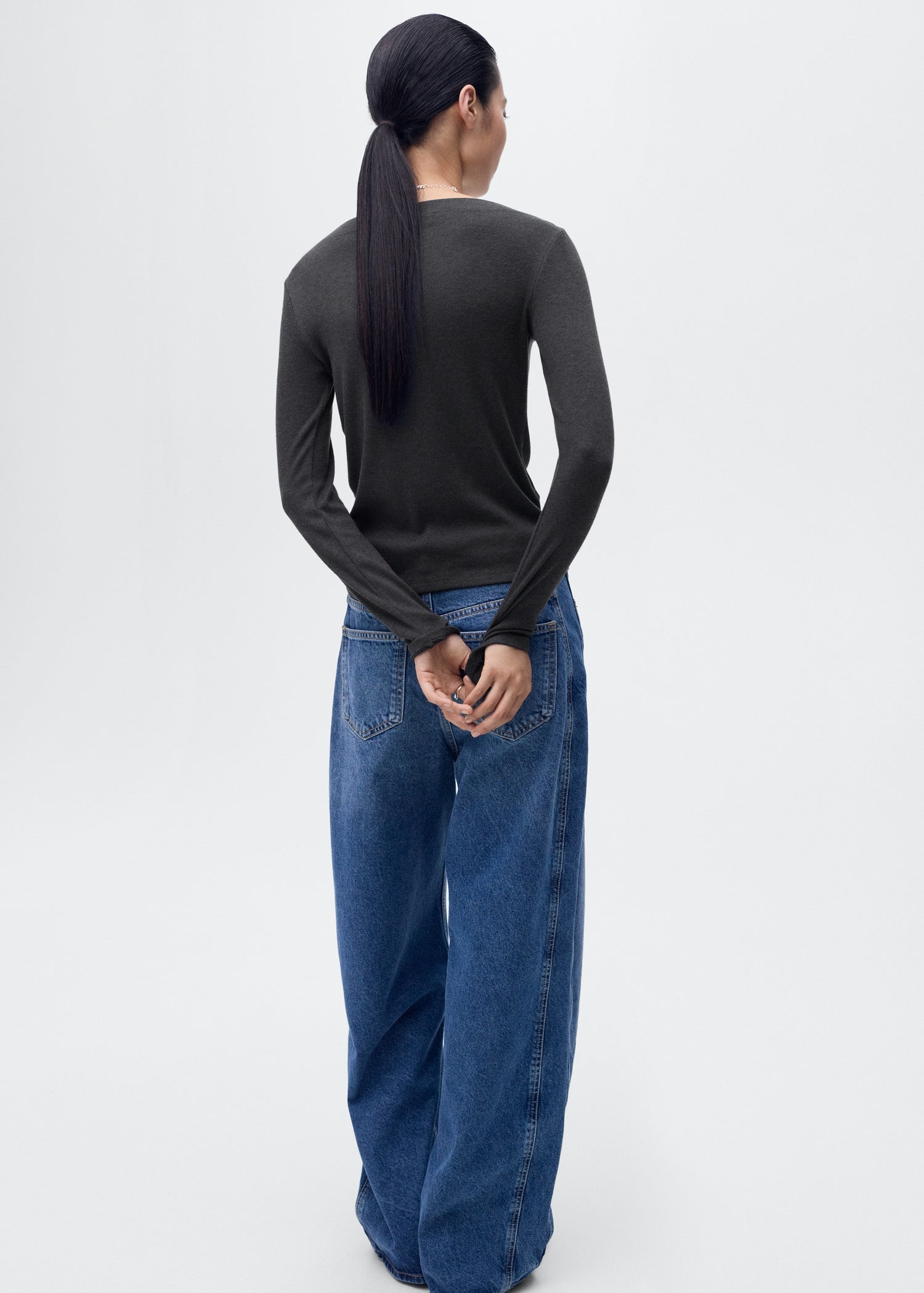 Mango t-shirt lilobar in Anthracite - R