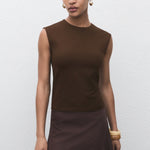 Mango t-shirt gala in Brown