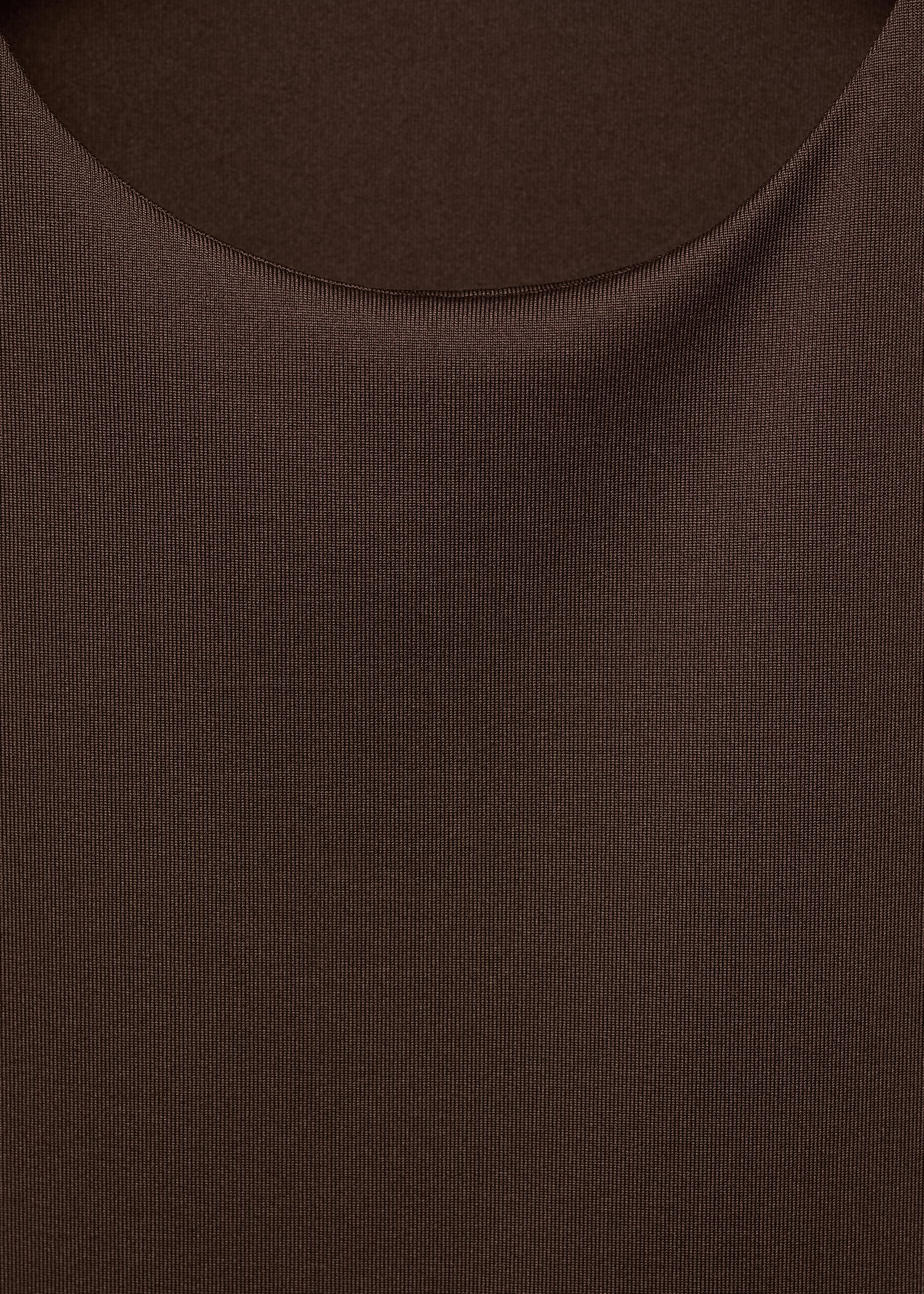 Mango t-shirt gala in Brown - D8