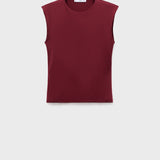 Mango t-shirt gala in Burgundy - B