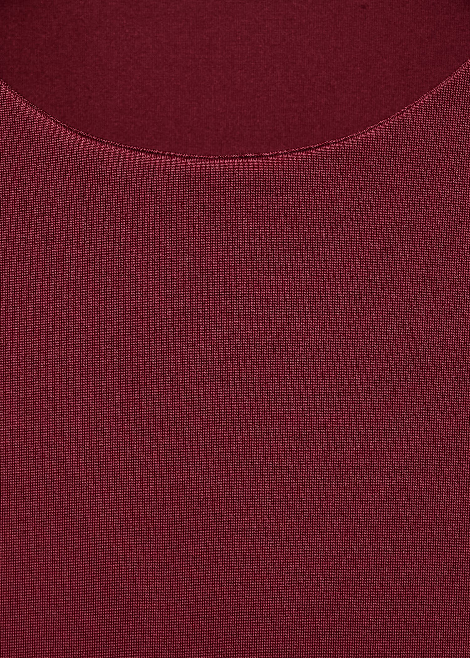 Mango t-shirt gala in Burgundy - D0